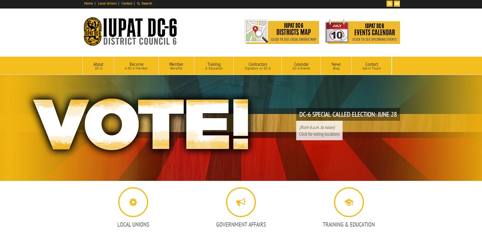 IUPAT DC-6 Website Union Construction Building Trades