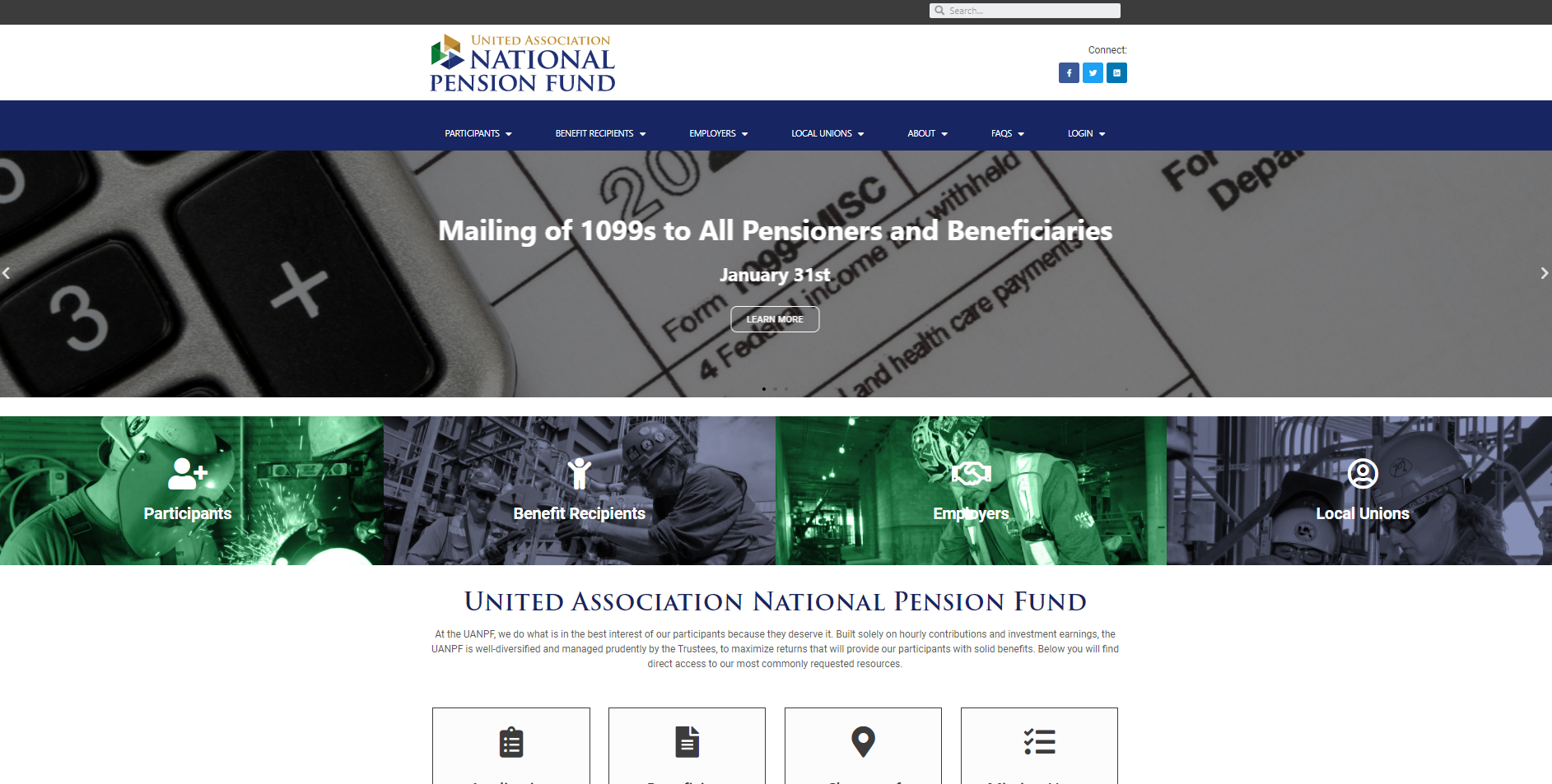 BMA Media Group - United Association National Pension Fund brand and website