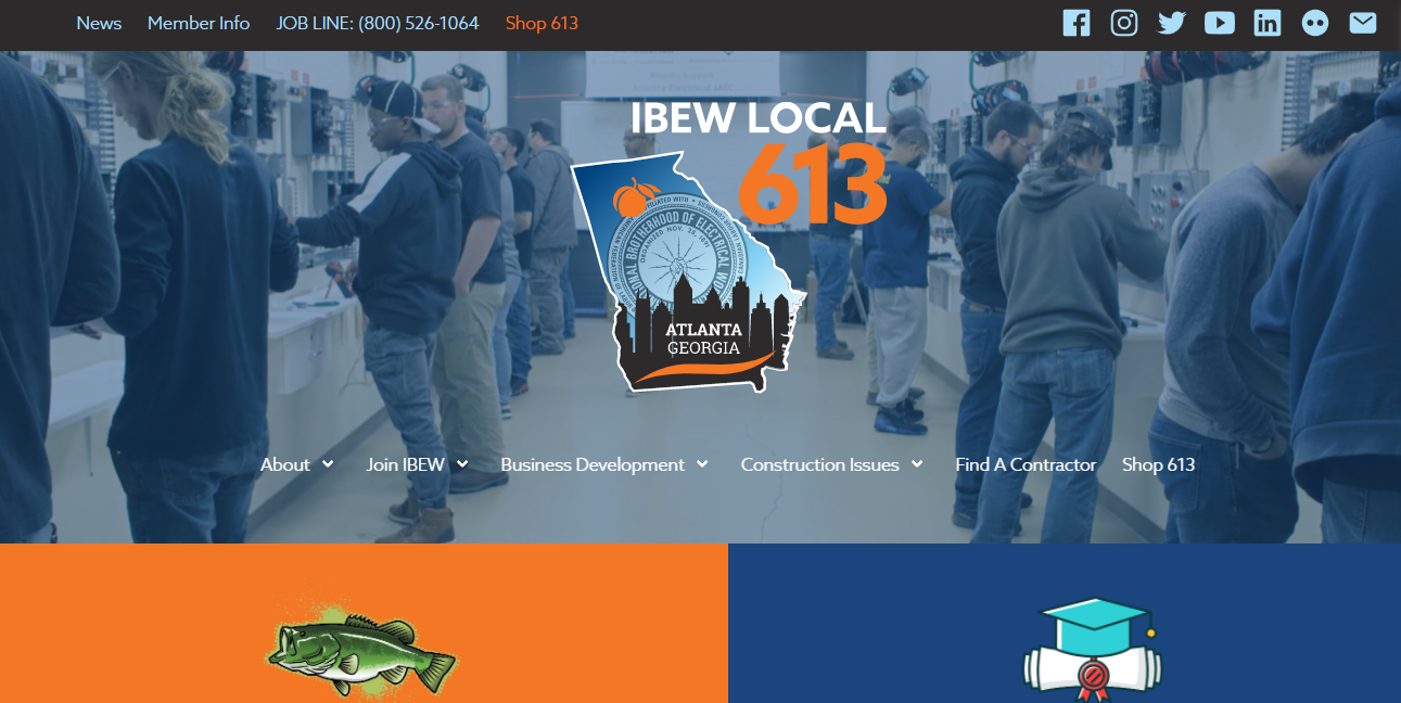 IBEW Local 613 - Union website and marketing by BMA Media Group