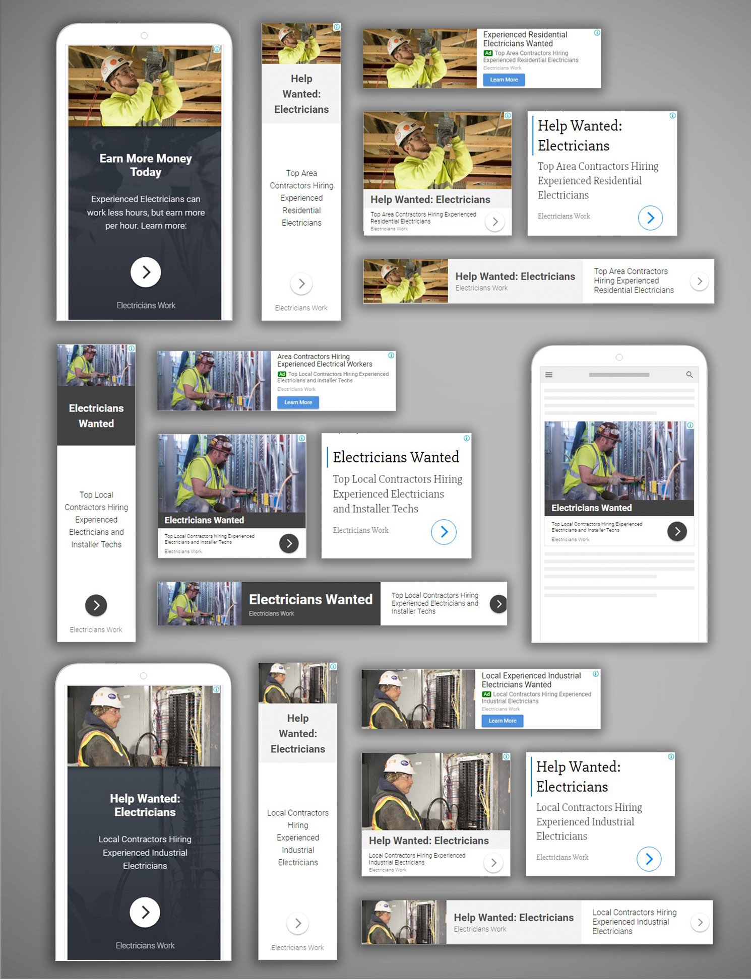 electricians work union digital advertising campaign