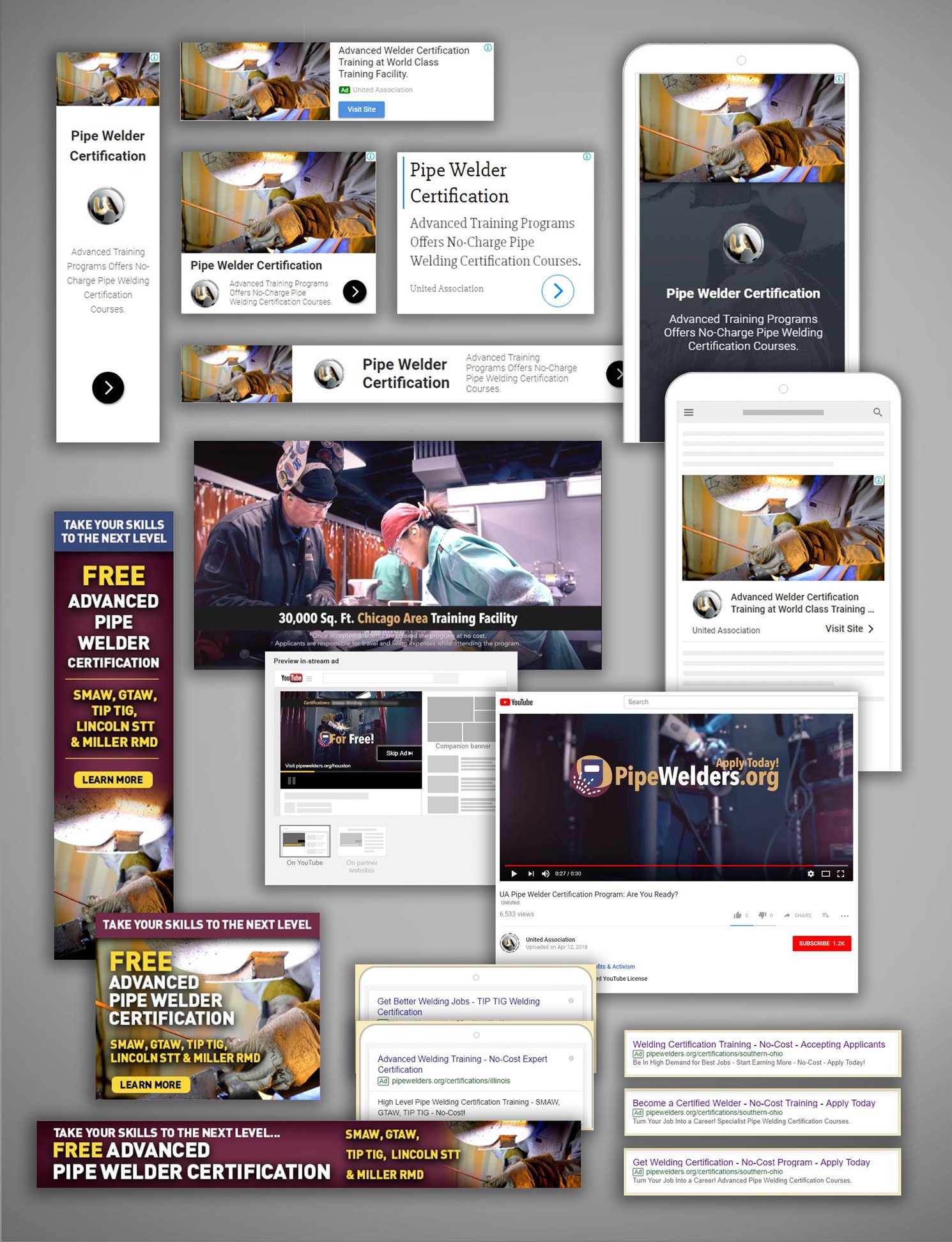 pipe welders union digital advertising campaign