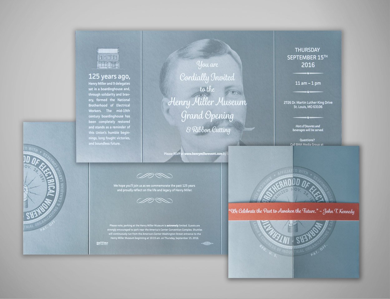 IBEW Henry Miller Invite Custom Designed Print Items For Unions