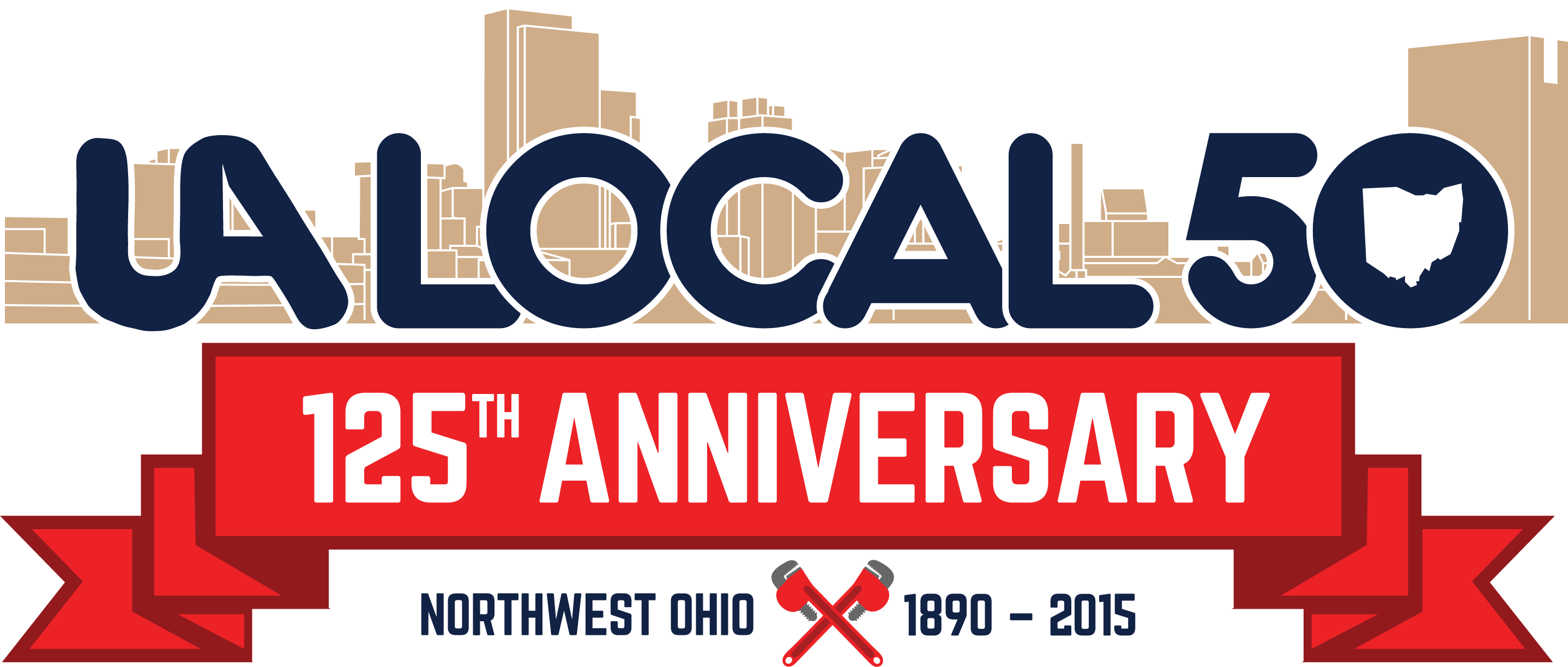 UA Local 50 125th Anniversary logo